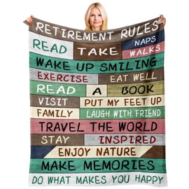 Retirement Gift for Woman Men 2024, Farewell Gifts for Coworkers, Coworker Leaving Gifts for Women Men, Best Cool Funny Retirement Gifts, Retired Gifts for Women, Happy Retirement Blankets 60"x80"