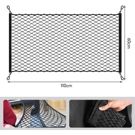 Alrens Luggage Net Boot Net Car Elastic to 110 x 60 cm Boot Net Luggage Net Motorhome Boot Organiser for Most Vehicle Types