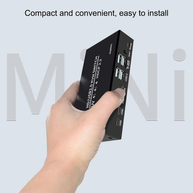 HD Multimedia Interface KVM Switcher Professional 4 Port 4K 60Hz