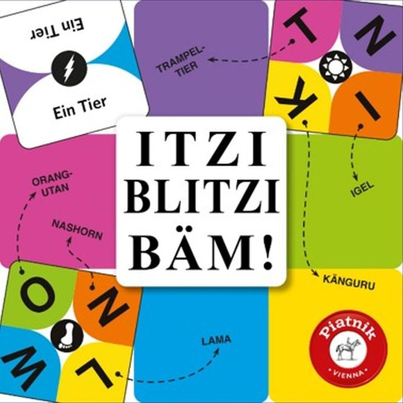Piatnik PIA06714 Itzi Blitzi Bäm-The Turbulent Word Finding Game