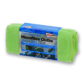 Streetwize - Premium Microfibre Glass Cleaning Cloth's - Pack of 2 - Ideal For Cleaning: Windows, Tiles, Bodywork and In Vehicles