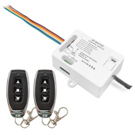 DieseRC Wireless AC Motor Remote Control Switch, AC 240V 230V 3A Relay Receiver Controller with 2 Transmitters, Compatible with Manual Switch and Limit Switch, Motor Move Forward and Reverse