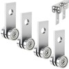 2 Wheels Trolley Assembly Rollers, 2 Bearings Strut Channel Trolley
