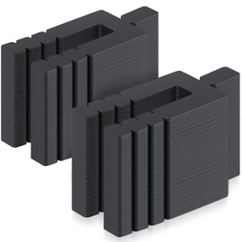 Otoolling 500 Pcs 1/16" x 3-1/2" Stack Shims Bulk Stackable Black Shims for Windows & Doors