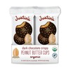 Justins's Organic Crispy Dark Chocolate Peanut Butter Cups, Rainforest Alliance