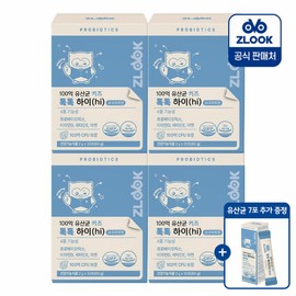 Jirug 10 Billion Lactobacillus Kids Tok Tok Hi 4 packs (120 packs) + 7 packs given away / 지룩 100억 유산균 키즈 톡톡하이 4개 (120포)+7포 증정