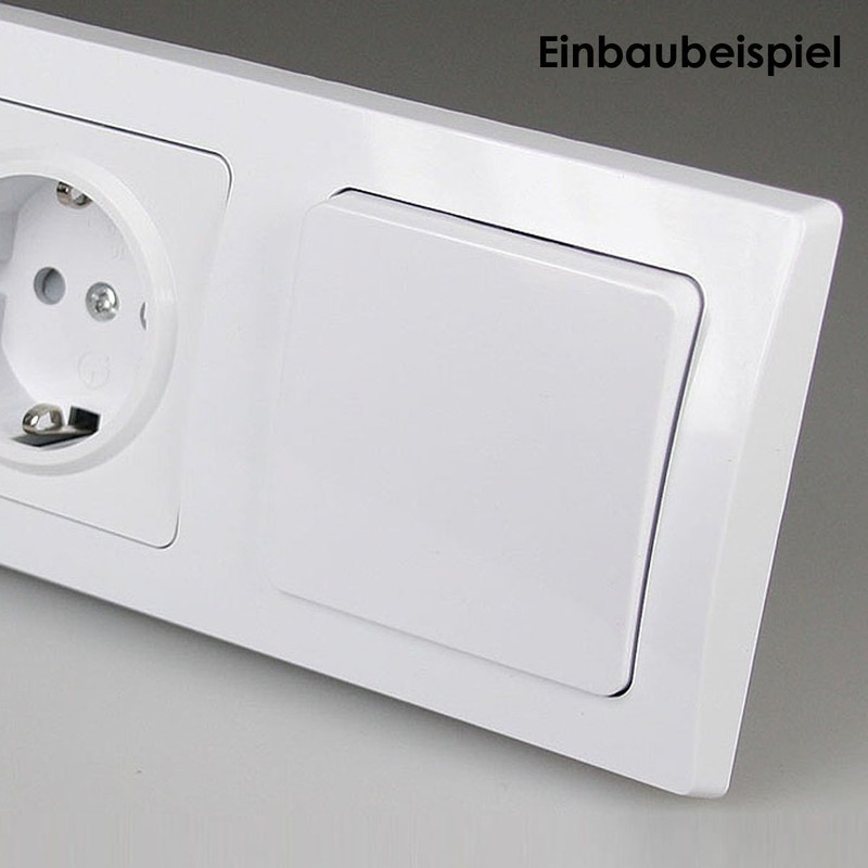 Delphi Double-Throw Switch White Set of 8 250 V/10 A