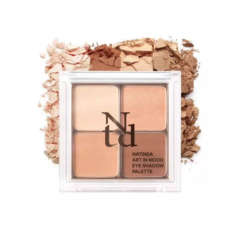 Alsu-eobseum 나틴다 아트 인 무드 아이섀도우 팔레트 (2종) 1.5gX4 Natinda
