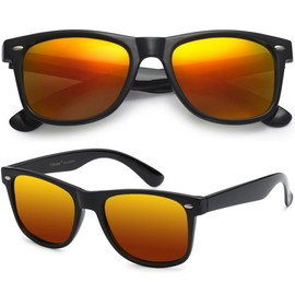 polarspex polarizadas Unisex 80 's Retro Clásico Moderno anteojos de sol con estilo, color Rojo, talla Una talla