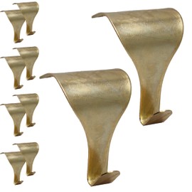 EAI Moulding Hook Dado Picture Rail - Brass Plated - Pack of 10