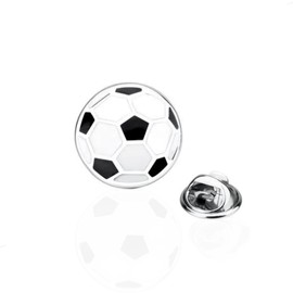 HNTR Premium Football Pin Badge | Stainless Silver Trim | Gift Box Included