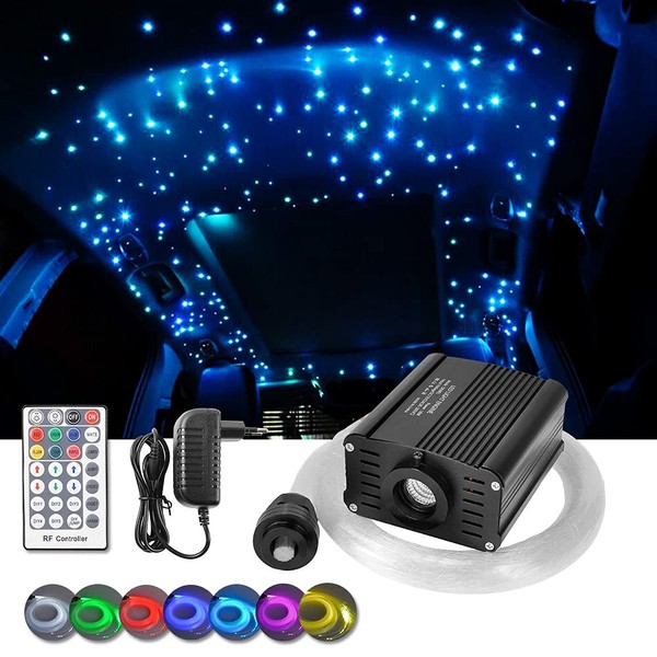 DEWEL Car Home Fibre Optic Star Ceiling Light Kit, 16W