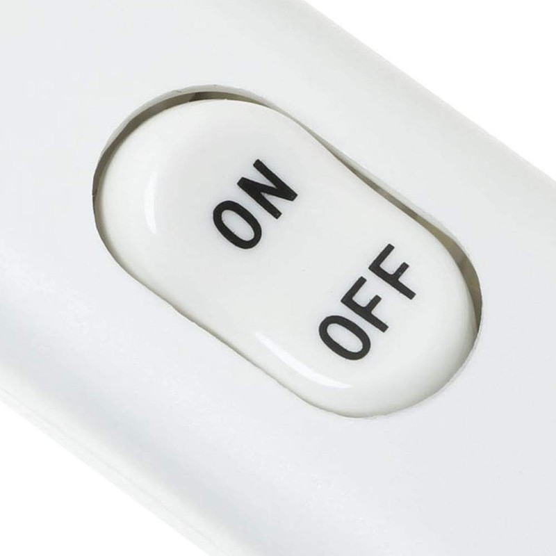 E-outstanding Inline Cord Switch On/Off White Button Feed Cord Switch
