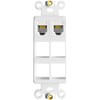 NECABLES 5Pack CAT3 Telephone Keystone Jack Phone Keystone Jack Punch
