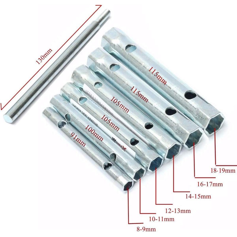 Auto-plaza 12Pcs Dual-Ended Wrench Socket Plumber Back Nut Tap Spark