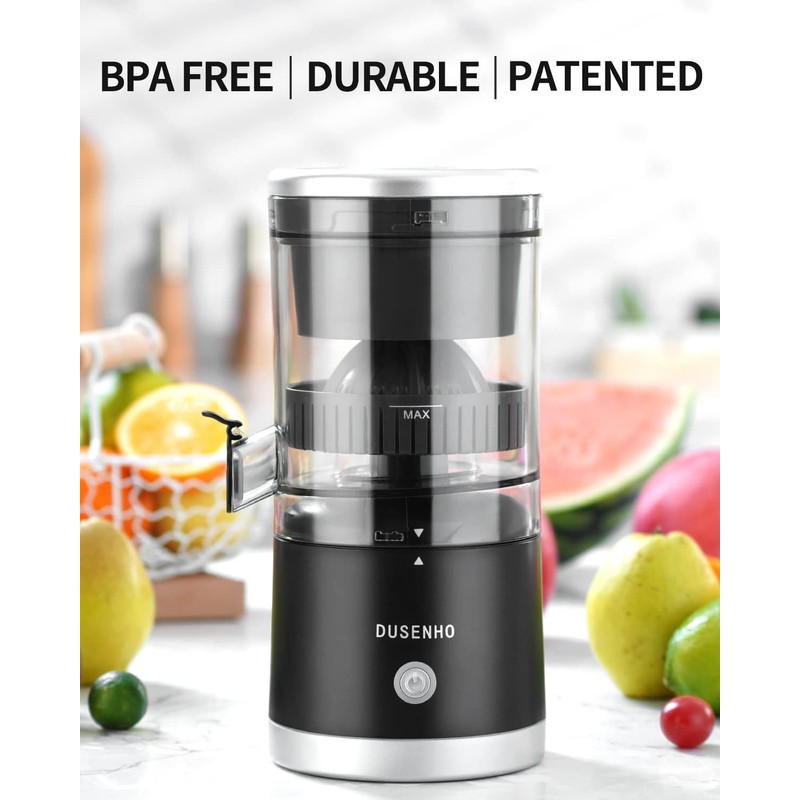 DUSENHO,Electric Juicer Rechargeable - Citrus Juicer Machines with USB and