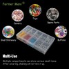 2 PCS Transparent Beads Storage Containers Box, Plastic Bead Organizers