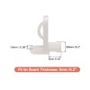 sourcing map Plastic Shelf Support Pegs,5mm Shelf -Locking,Mini Cabinet Shelf