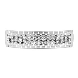 1928 Jewelry Women's Large Clear Multi Crystal Hair Barrette, (1 Pcs)