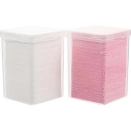 Toallitas Limpiadoras sin Pelusa para Pestañas y Uñas de Gel, Almohadillas Removedoras para Esmalte Acrílico, 2 Cajas (color Claro y Rosa), Material Tela No Tejida, Uso