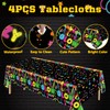 Pack of 4 Disposable Neon Light Tablecloths Let's Shine Tablecloths