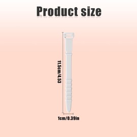 SAVITA 20pcs Reusable Wire Ties, 4.5inch Silicone Cable Ties Elastic Silicone Cord Organizer Straps Reusable Cable Zip Ties for Charging Cables USB Cables Earphones Line Pens Key Chains (White)