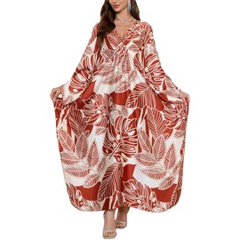 L-Peach Women's Bohemian Cardigan Nightdress Long Loungewear Beach Dress Cover Up Robe Sarong Pareo, Multicoloured, 40 cm, Unit size