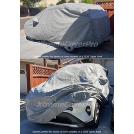 Car Cover fits 2018 2019 2020 2021 Toyota RAV4 XTREMECOVERPRO Silver Series Grey