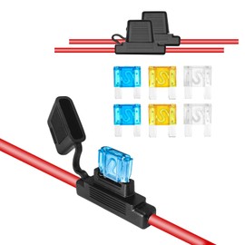 Recoil FHM62 2 Pack Waterproof MAXI Inline Fuse-holder with 6AWG Pure Oxygen Free Copper Wire with 2 x 40A, 2 x 60A & 2 x 80A Maxi Fuses