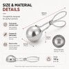 Stainless Steel Meatball Maker Tool – Non-Stick Scissor Scoop for