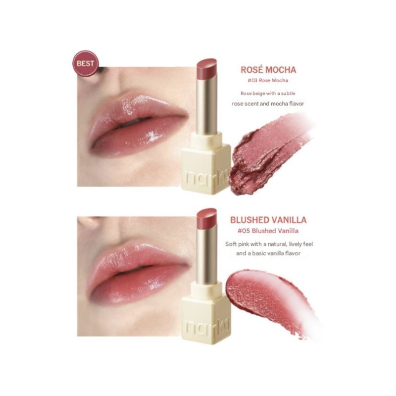 NARKA Sugar Rubbing Lip Sorbet 4.5g, Color:03 Rose Mocha