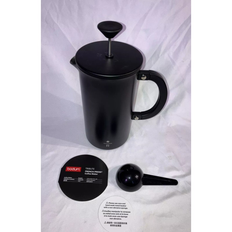 Starbucks Reserve Stainless Steel Coffee Press Matte Black New With