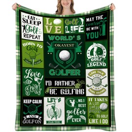 Golf Gifts, Golf Gifts for Men Women 50 x 60 Inch Golf Blanket Golf Lover Gifts Dad Golf Gifts, Throw Blanket for Couch Bedroom, Fathers Day Birthday Golf Gift