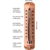 TERMOFLY 12.2 inches New Premium Steel Indoor/Outdoor Weather Thermometer Waterproof