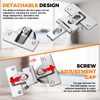 Mdkave 180-Degree Bifold Door Hinges,Bifold Cabinet Door Hinge,Double Cup Concealed