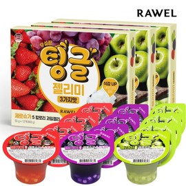 Roel Tingle Jelly Mee Zero Sugar Sugar-Free Cup Jelly 12 Pieces x 3 Boxes Low-calorie Diet Jelly Roel Tingle Jelly Mee 3 Flavors 3 Boxes / 로엘 팅글 젤리미 제로슈가 무설탕 컵젤리 12개입 x 3박스  저칼로리 다이어트 젤리 로엘 팅글 젤리미 3가지맛 3박스