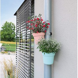 Geli Conny Hanging Pot + Attachment Railing Pot Flower Pot Hanging Anthracite