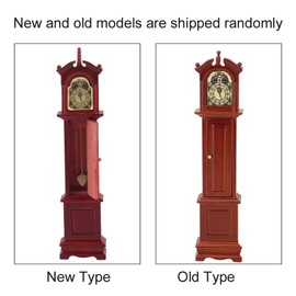 Dilwe Vintage Floor Clock Living Room,1:12 Miniature Furniture Toy,Doll House Accessory Floor ClockDoll accessoriesAccessories for doll