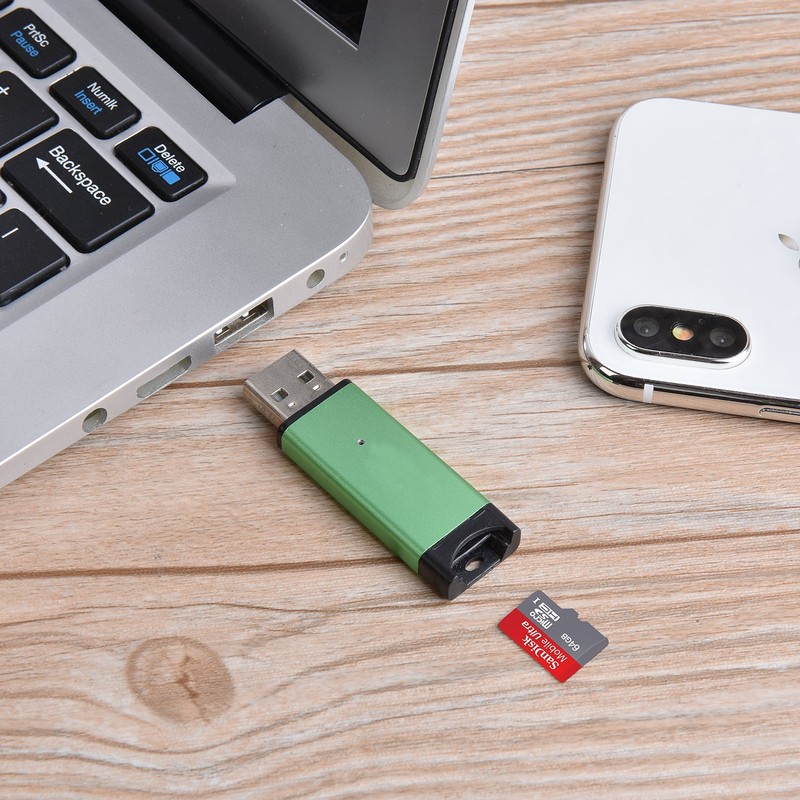 Memwah Micro SD Card Reader - Fast USB 2.0 Adapter