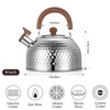 Tea Kettle, Food Grade Stainless Steel with Wood Pattern Folding
