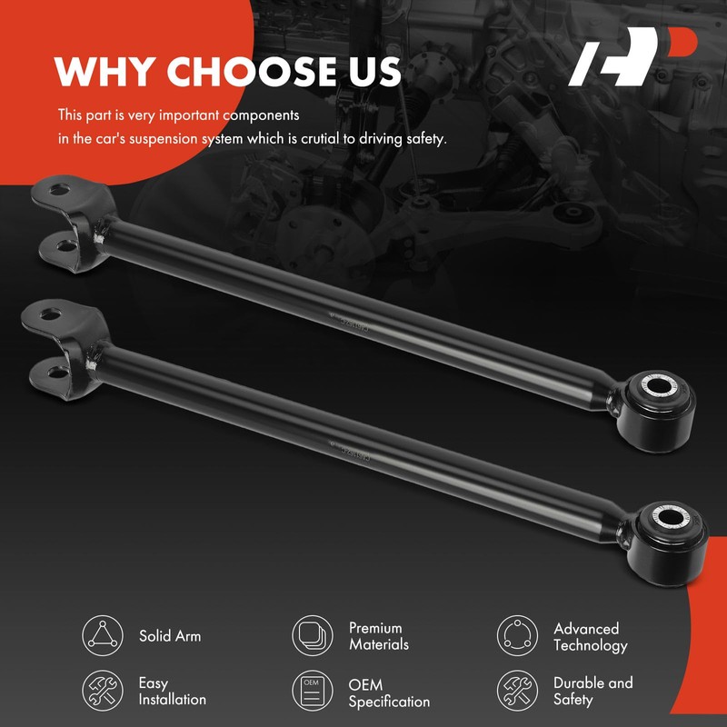 A-Premium 2 x Rear Forward Lower Control Arms, with Bushing,