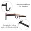 AddGrace Closet Rod Bracket Heavy Duty Shelf Brackets 12 Inch