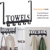 Kuhome Over The Door Hooks, Towel Holder for Bathroom, Door