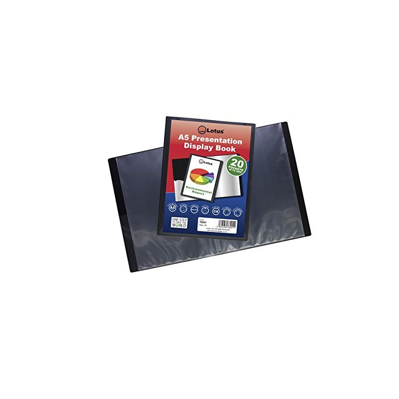 Lotus A5 Display 20 Pockets Book -Optimize Your Organization Effortlessly