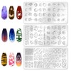 beinkmake 3Pcs Mix Design Nail Stamping Plate Nail Stamping Temeplates