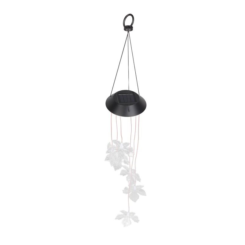 Solar Wind Chimes Maple Leaf LED Mobile Wind Chimes Lights