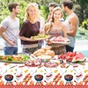3 Pcs BBQ Tablecloths, Disposable Decorative Tablecloths, Burger Party Tablecloths