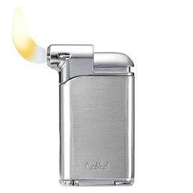 Colibri Pacific Air Soft Flame Pipe Lighter, Adjustable Flame & Fuel Window, High Altitude Performance (Black Gunmetal)