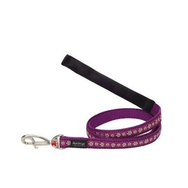 Red Dingo Daisy Chain Purple Dog Lead, Large