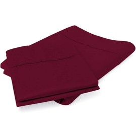 100% Cotton Pillowcases Queen Luxurious Hotel Style Pure Egyptian 800 Thread Count Solid Single Ply Soft Sateen Weave 2 Piece Set Queen Size Pillowcase (Burgundy)